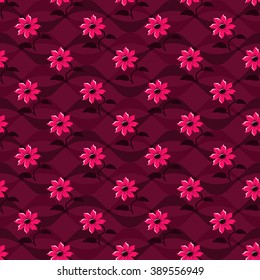 seamless abstract vector illustration of floral background