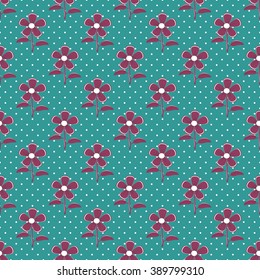 seamless abstract vector illustration of floral background