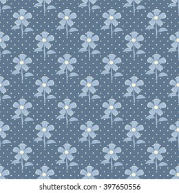 seamless abstract vector illustration of floral background