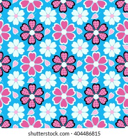 seamless abstract vector illustration floral background