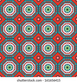 seamless abstract vector illustration of geometric shapes