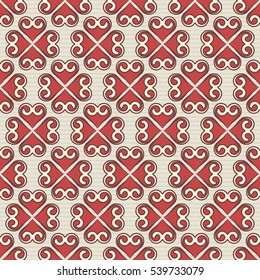 Seamless abstract vector illustration Valentine's Day