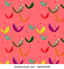 Seamless abstract vector illustration Valentine's Day