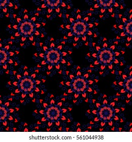 Seamless abstract vector illustration Valentine's Day