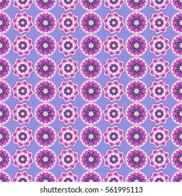 Seamless abstract vector illustration Valentine's Day. Circular pattern, heart