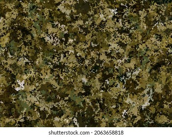 Seamless abstract vector khaki pattern. Green and brown camouflage texture for forest and grass