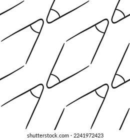 Seamless abstract vector line pattern