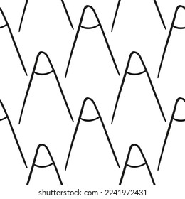 Seamless abstract vector line pattern