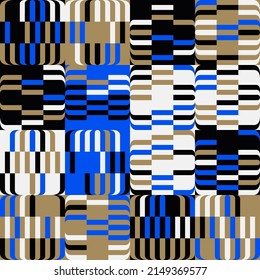 Seamless abstract vector pattern artwork made with repetitive geometry shapes and elements. Geometric design graphics for poster, cover, art, presentation, prints, fabric, wallpaper and etc.