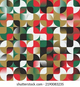 Seamless abstract vector pattern artwork made with repetitive geometry shapes and elements. Geometric design graphics for poster, cover, art, presentation, prints, fabric, wallpaper and etc.