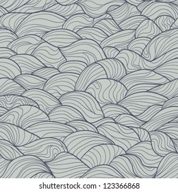 Seamless abstract vector pattern in black and gray tones