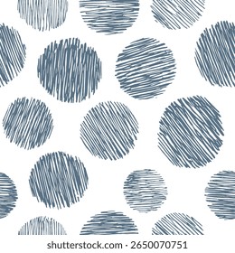 Seamless abstract vector pattern with brush-drawn lines.