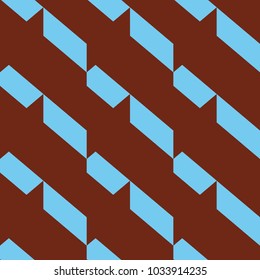 Seamless abstract vector pattern. Colorful  background in light blue and brown colors. Geometric layout. Gift wrapping paper. Bed sheets and interior. 