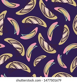 Seamless abstract vector pattern with colorful shapes. The design is perfect for wallpaper, backgrounds, wrapping paper, sheets, clothes, stationary and decorations. 