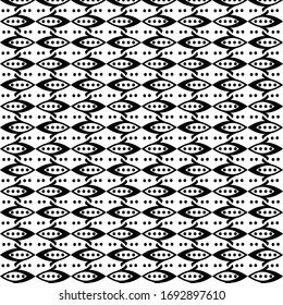 seamless abstract vector pattern design in black and white design.