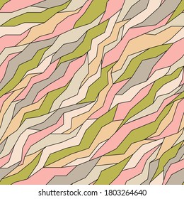 seamless abstract vector pattern with diagonally directed angular elements