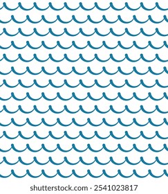 Seamless abstract vector pattern in the form of waves.  Geometric and modern vintage background. Can be used in web design, greeting card, textile, print, packaging.
