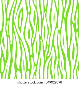 Seamless abstract vector pattern of green stripes on a white background.
