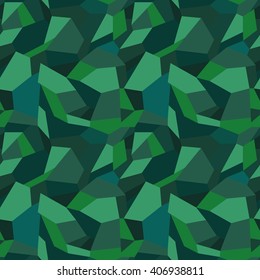 A seamless abstract vector pattern, with the green geometric spots.