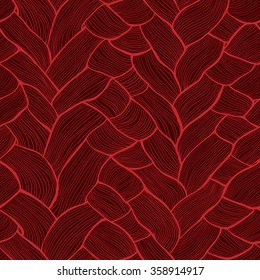 Seamless abstract vector pattern with hand drawn structural motif