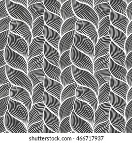 Seamless abstract vector pattern with hand drawn structural motive. Vector illustration.