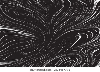Seamless Abstract Vector Pattern with Hand-Drawn Waves