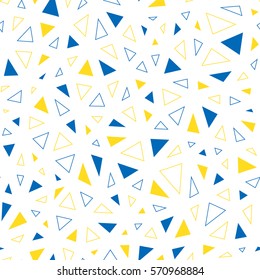 Seamless Abstract Vector Pattern With Irregular Triangles