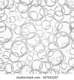 Seamless abstract vector pattern with metallic circles
