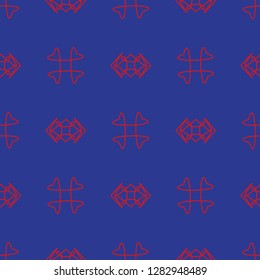 Seamless abstract vector pattern on the dark blue background