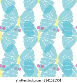 Seamless abstract vector pattern on white background. Suitable for packaging, scrapbooking, invitation, fabric, backdrop and for other design projects. 