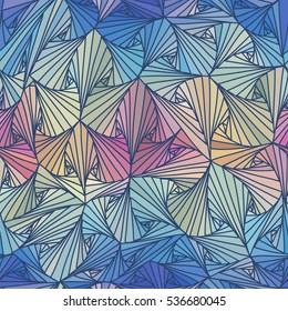 Seamless abstract vector pattern, optical illusion