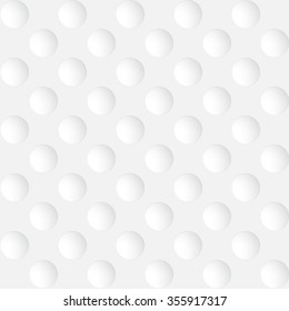 Seamless abstract vector pattern of raised dots on white. Eps10.