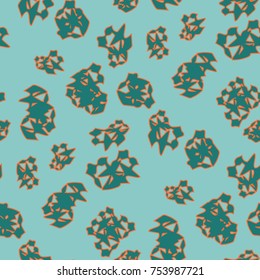 Seamless abstract vector pattern. Random layout. Gift wrapping paper. Bed sheets and interior.