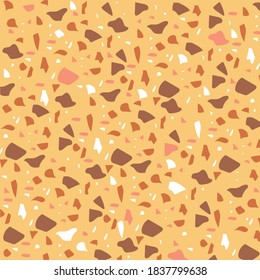 Seamless abstract vector pattern - repeat geometric mosaic/granite background. Endless Terrazzo flooring texture. Abstract vector design for print on floor, wall, tile or textile, fabric printing
