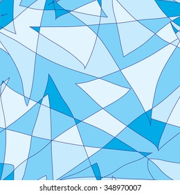 Seamless abstract vector pattern - repeat geometric triangle mosaic background