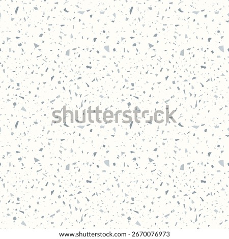 Seamless abstract vector pattern. Scattered pastel geometric shapes on cream background. Organic Terrazzo texture. Modern minimal texture for surface and print design
