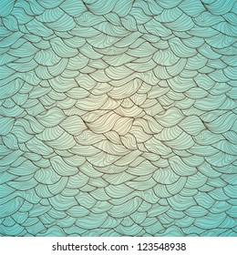Seamless abstract vector pattern. Unusual waves