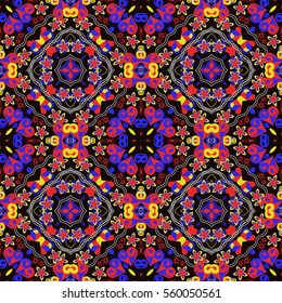 Seamless abstract vector pattern Valentine's Day