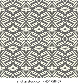 Seamless abstract vector texture pattern ethnic style in monochrome background.Boho chic pattern.