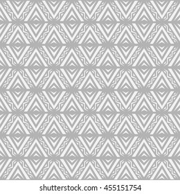 Seamless abstract vector texture pattern ethnic style in monochrome background.Boho chic pattern.