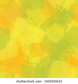 Seamless abstract vector watercolor background yellow