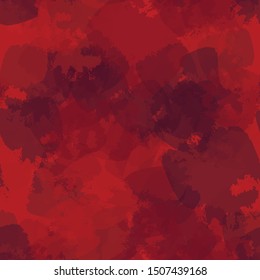 Seamless abstract vector watercolor background red