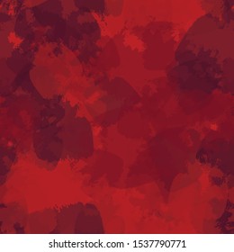 Seamless abstract vector watercolor background red