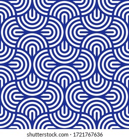 Seamless abstract vector wave pattern.