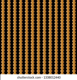 Seamless abstract vertical stripes pattern vector. Design zigzag gradient gold on black background. Design print for textile, illustration, wallpaper, background. Set 2