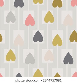 Seamless abstract  vertical stripes pattern with abstract geometric elements. Polka dots pattern. Vector pattern