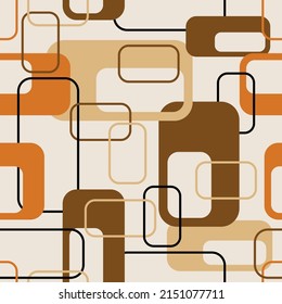 Nahtlose abstrakte Vintage geometrisches Muster. Vektorgrafik.