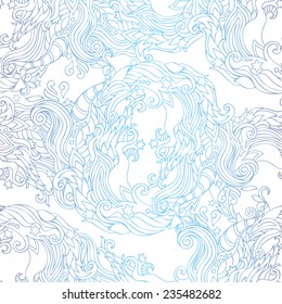 Seamless abstract vintage stylized  pattern. Can be used for cards, invitations, fabrics, wallpapers, scrap-booking, ornamental template for design and decoration, etc