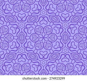 Seamless abstract violet pattern. Can be used for wallpaper, pattern fills, greeting cards, web page backgrounds, wrapping paper, scrap booking and textile or fabric. Vector illustration. EPS 10.