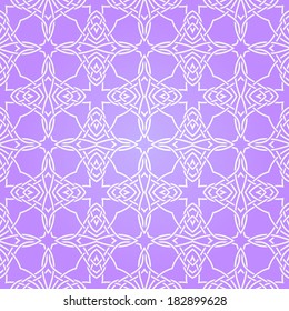 Seamless abstract violet pattern with white lines. Vector illustration